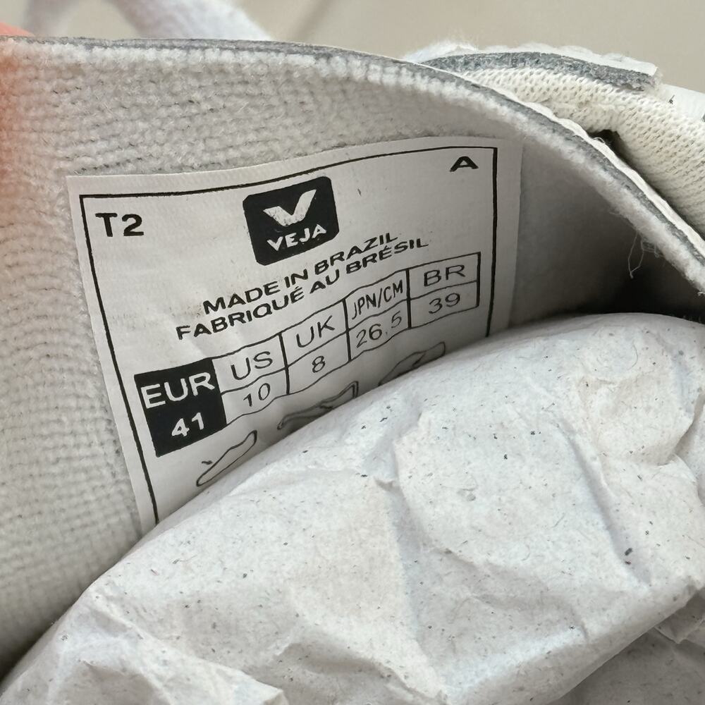 Veja Esplar Extra White Casual Low Top Leather Sneakers Women's Size 10 With Box - Picture 7 of 8